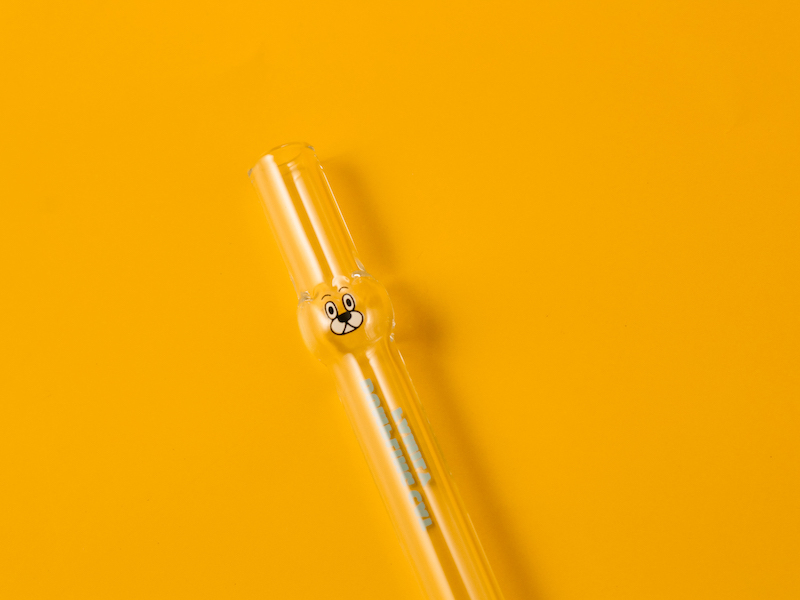 好玻GOODGLAS×餃貓FAMILY - 餃貓造型玻璃吸管
