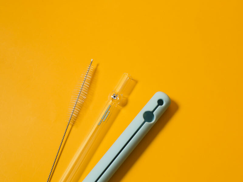 好玻GOODGLAS×餃貓FAMILY - 餃貓造型玻璃吸管