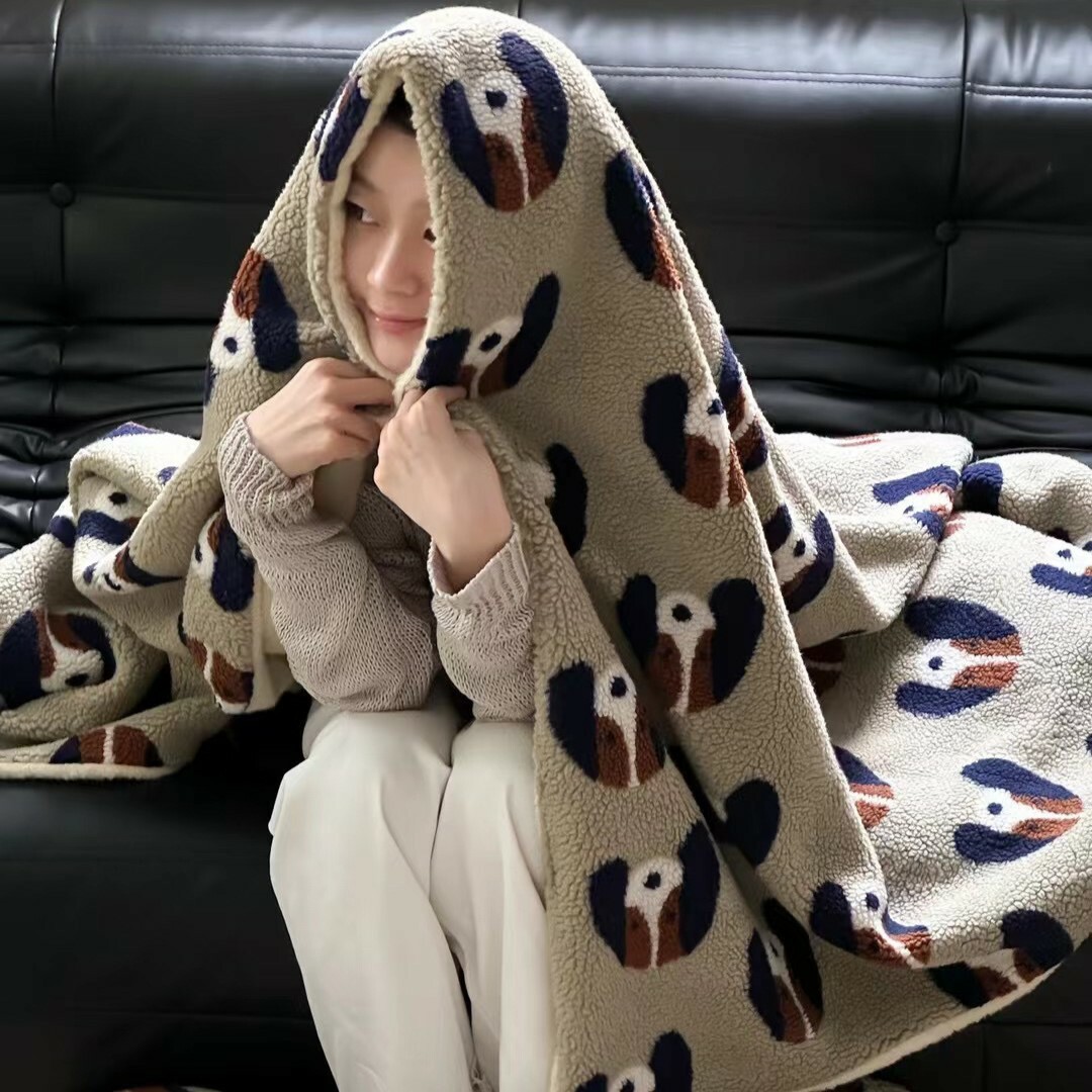 《4894》ins少女保暖雙層羊絨被