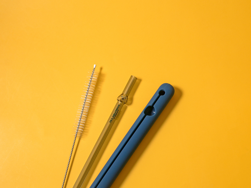 好玻GOODGLAS×餃貓FAMILY - 黑貓屋森造型玻璃吸管