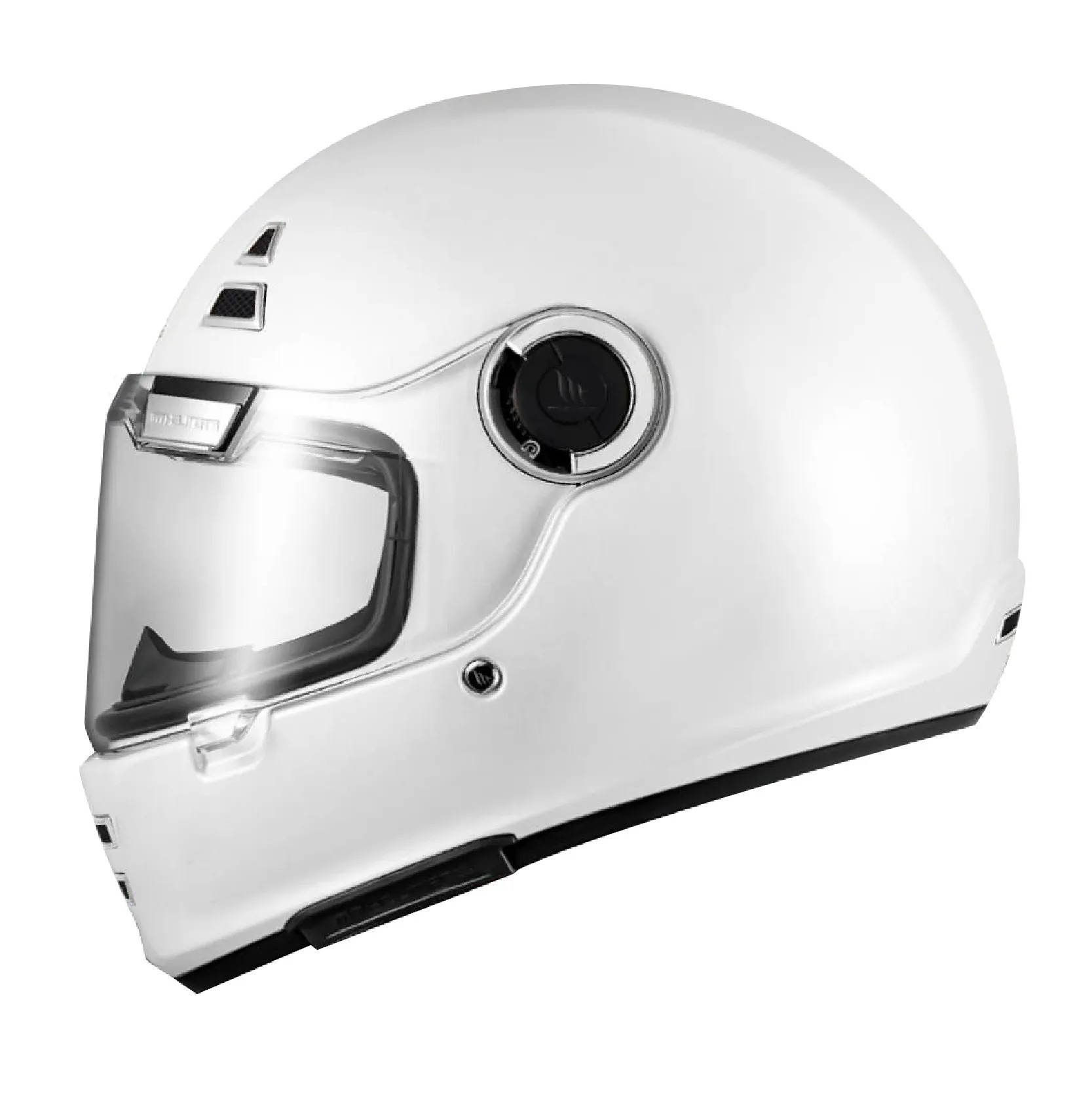 MT JARAMA 亮光白 素色 全罩安全帽 樂高帽 加拉瑪