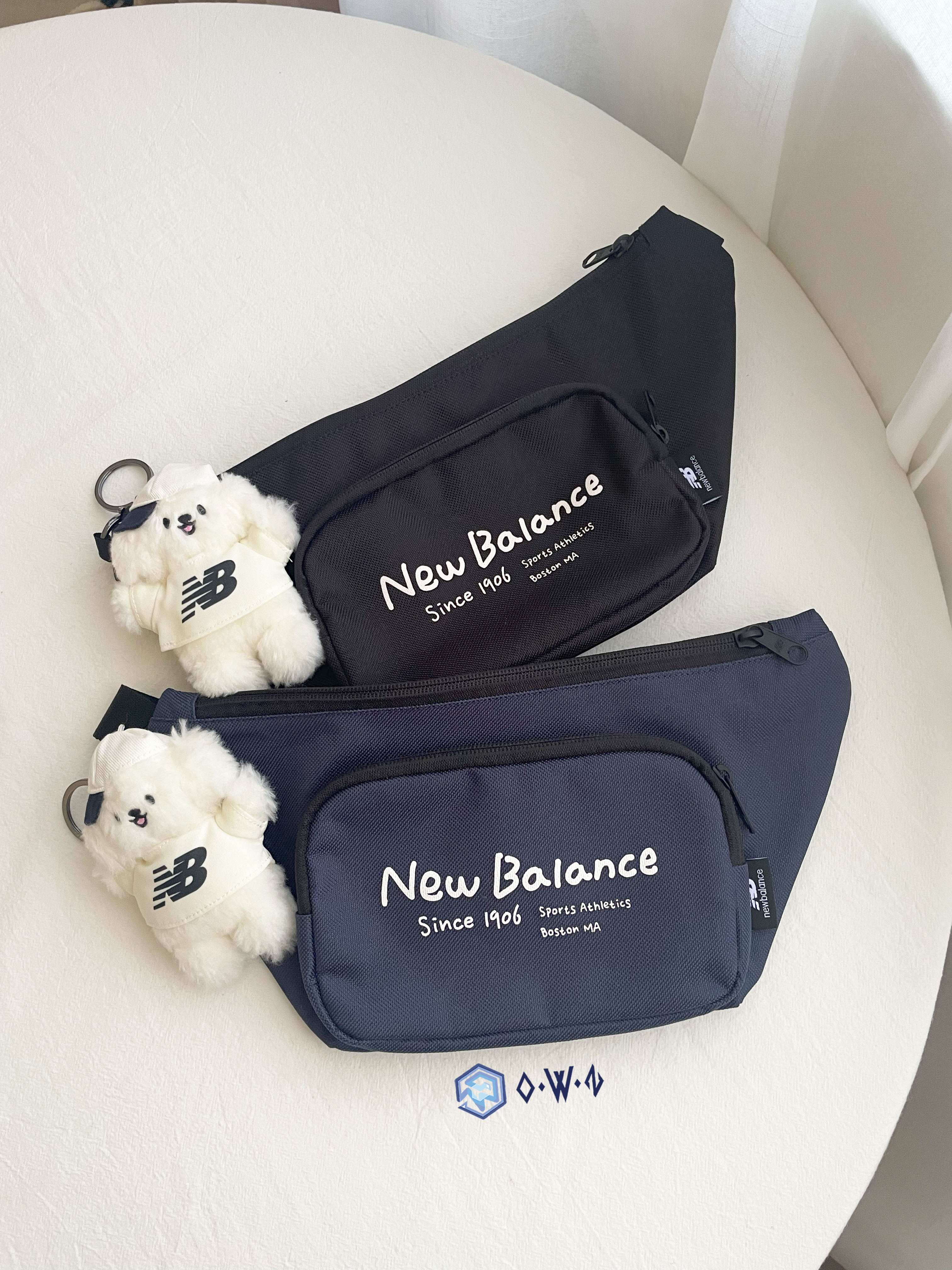 【代購】New Balance X Tombonia 日本知名插畫家 聯名款 海外限定 限量販售 狗狗 腰包 包款 包包 黑色 米白 棕色 深藍