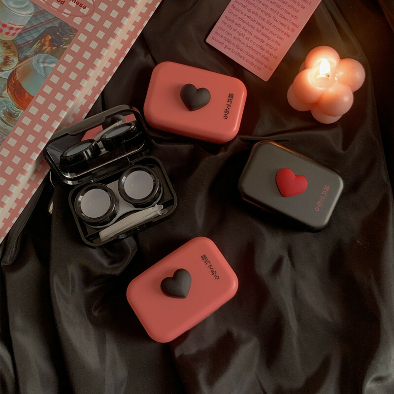 《2260》粉粉少女愛心隱形眼鏡盒