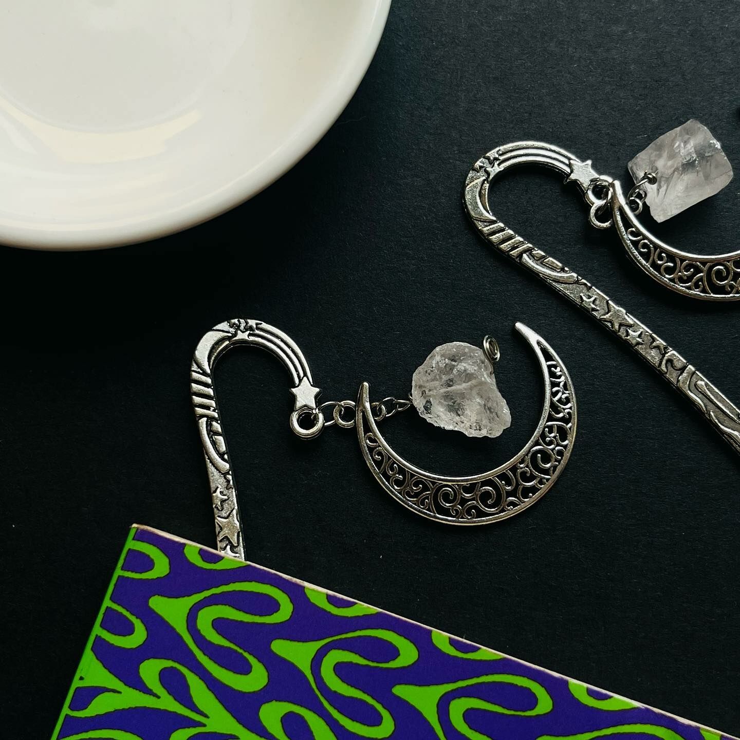 [原石] 白水晶 金屬書籤