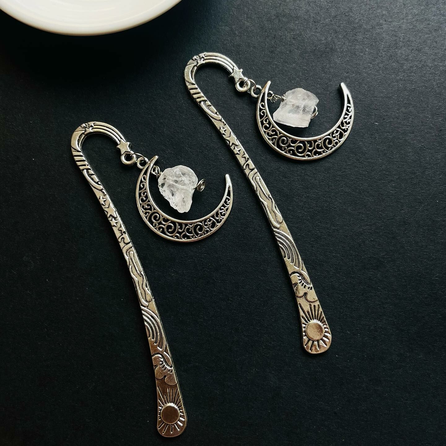 [原石] 白水晶 金屬書籤