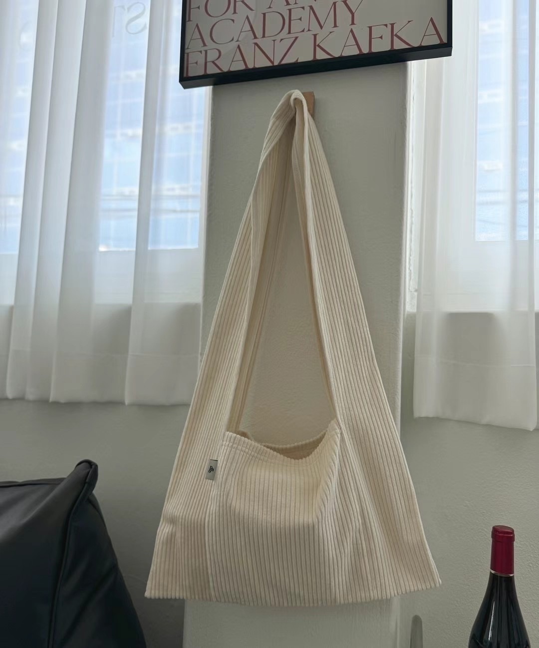 現貨  正韓 燈芯絨坑條手提袋 手提包