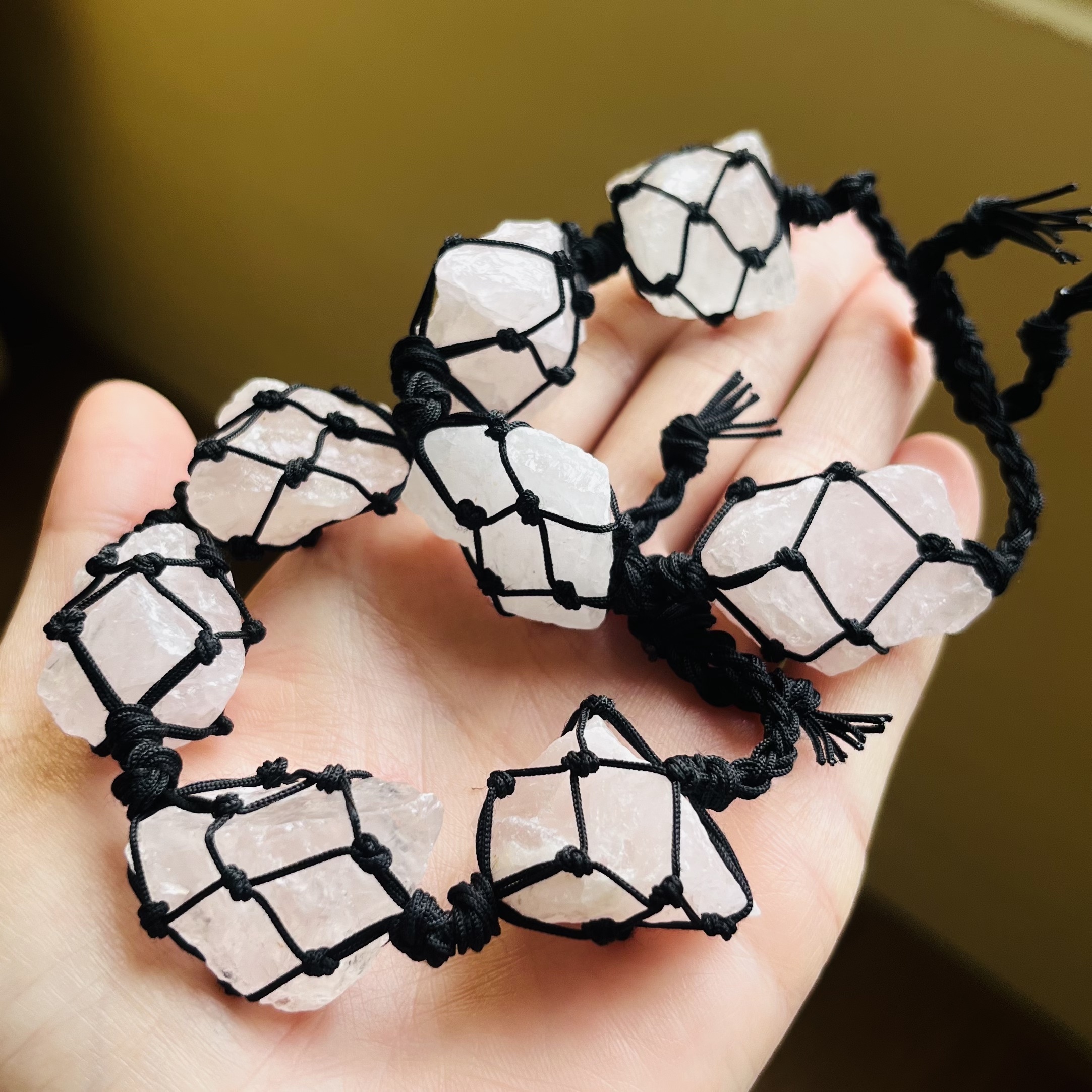 [原石] 粉晶 原礦手串