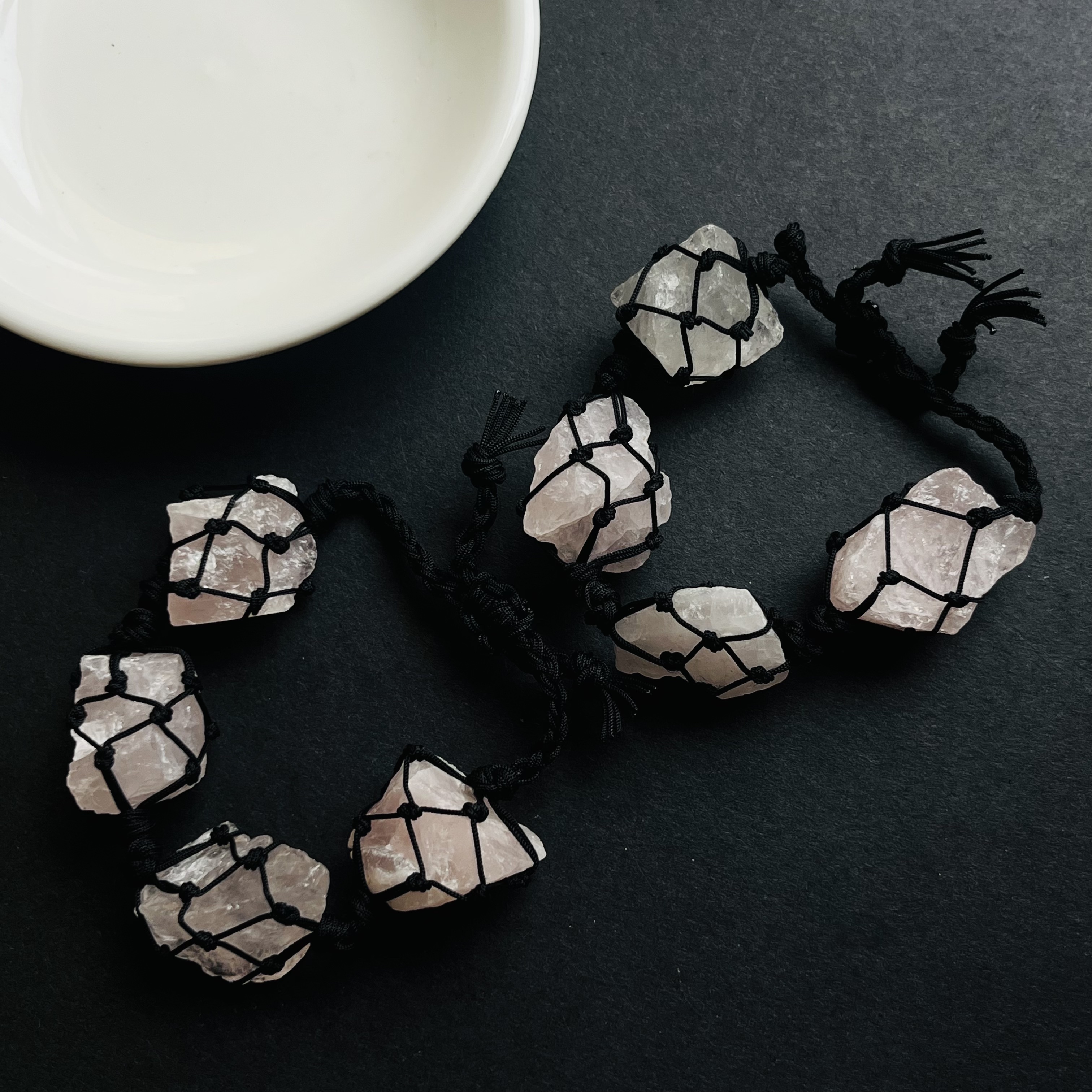 [原石] 粉晶 原礦手串