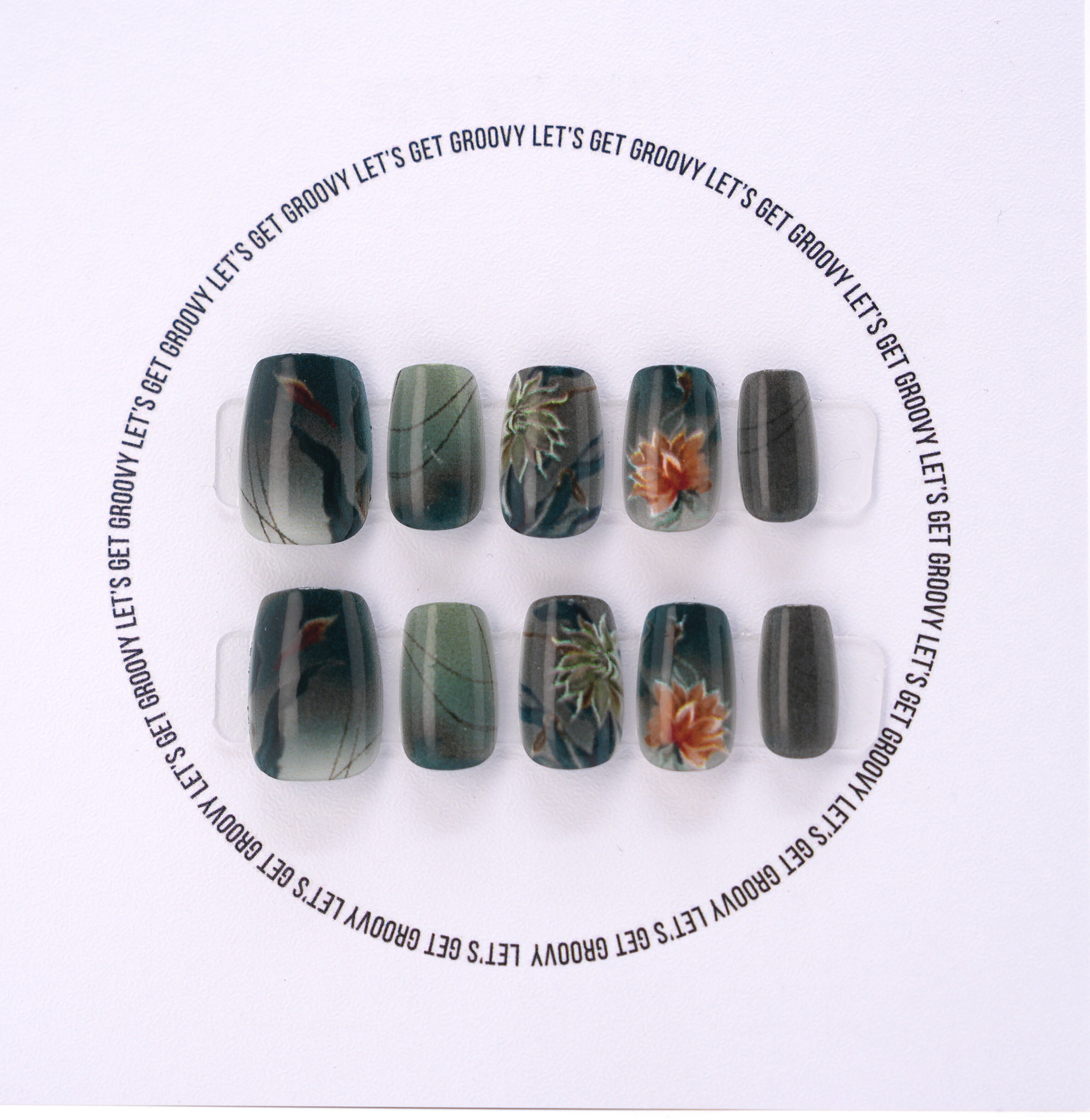 Slay ︳Serene Garden。Dark Green Floral Pattern