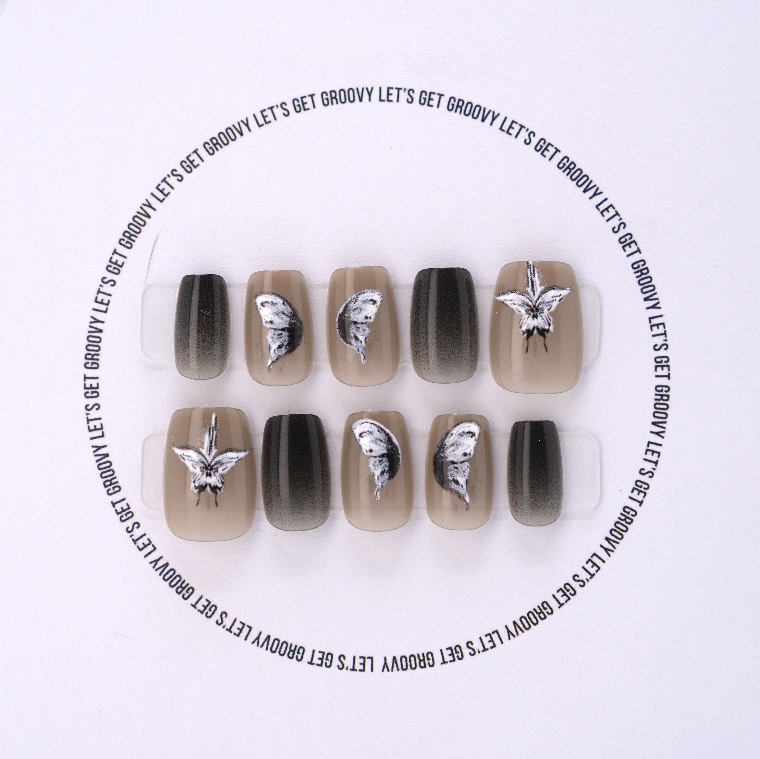 Slay ︳Two Tone Gray Green。Swallowtail Butterfly