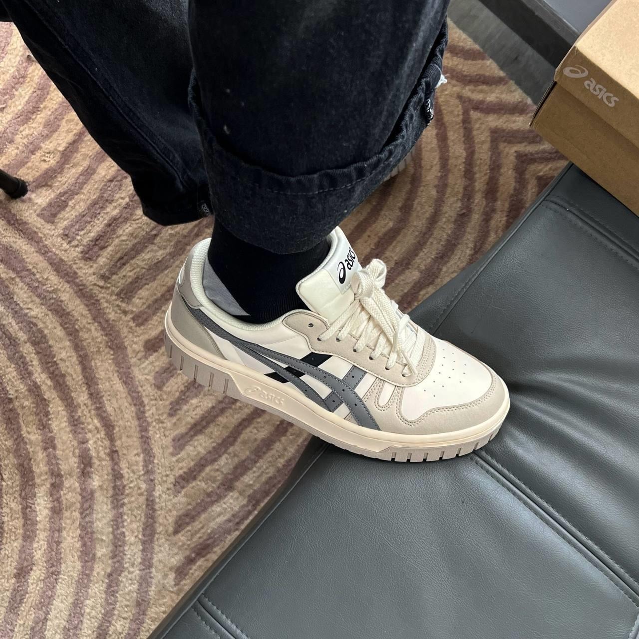 Asics Court Mz 灰白黑 骨白色 灰色 復古 厚底 運動 板鞋 1203A127-700/預購