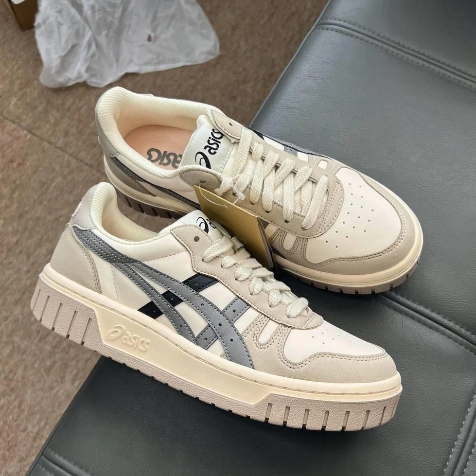 Asics Court Mz 灰白黑 骨白色 灰色 復古 厚底 運動 板鞋 1203A127-700/預購