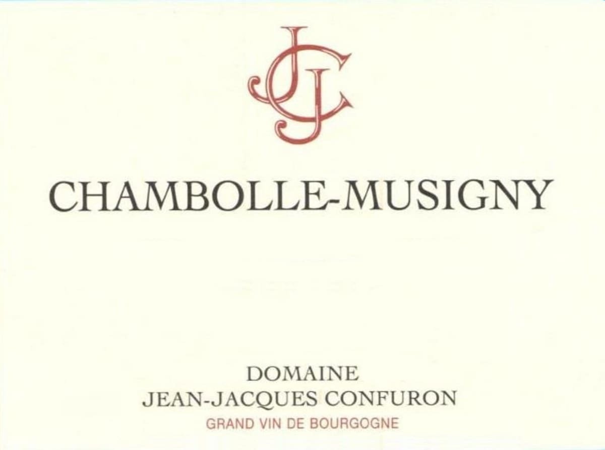 Jean Jacques Confuron Chambolle Musigny 2022