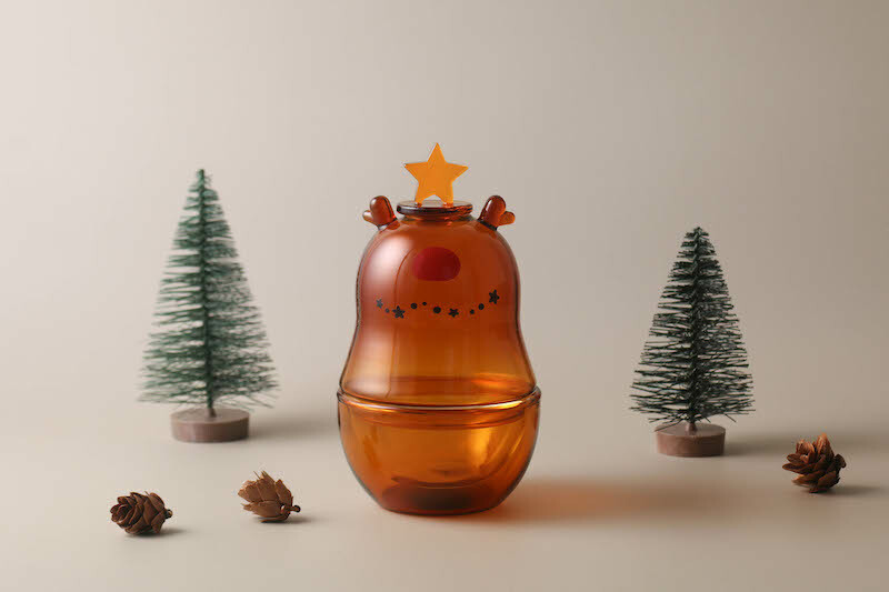 好玻聖誕麋鹿造型玻璃燭罩