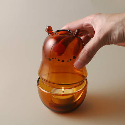 好玻聖誕麋鹿造型玻璃燭罩