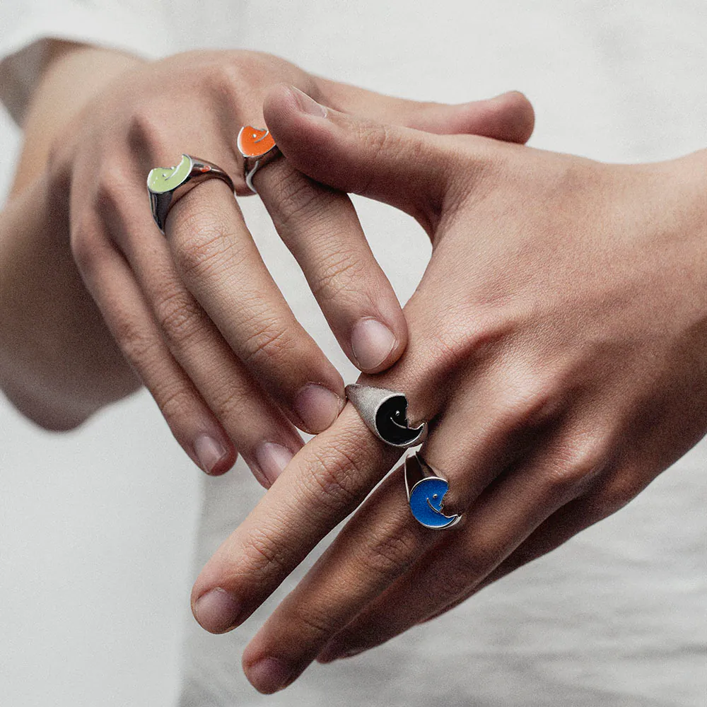 RECOVERY×＠angustattoo 破碎笑臉戒指