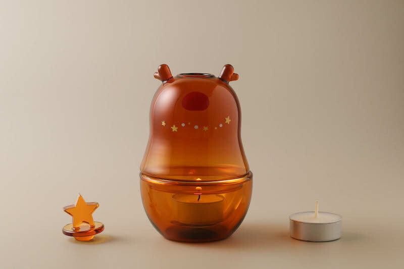 好玻聖誕麋鹿造型玻璃燭罩