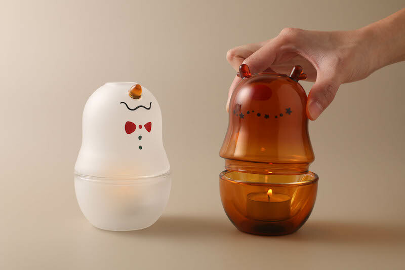 好玻聖誕麋鹿造型玻璃燭罩