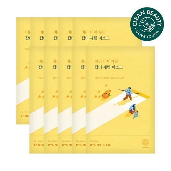 Round Lab Vita Niacinamide Dark Spot Serum Mask [10PCS]