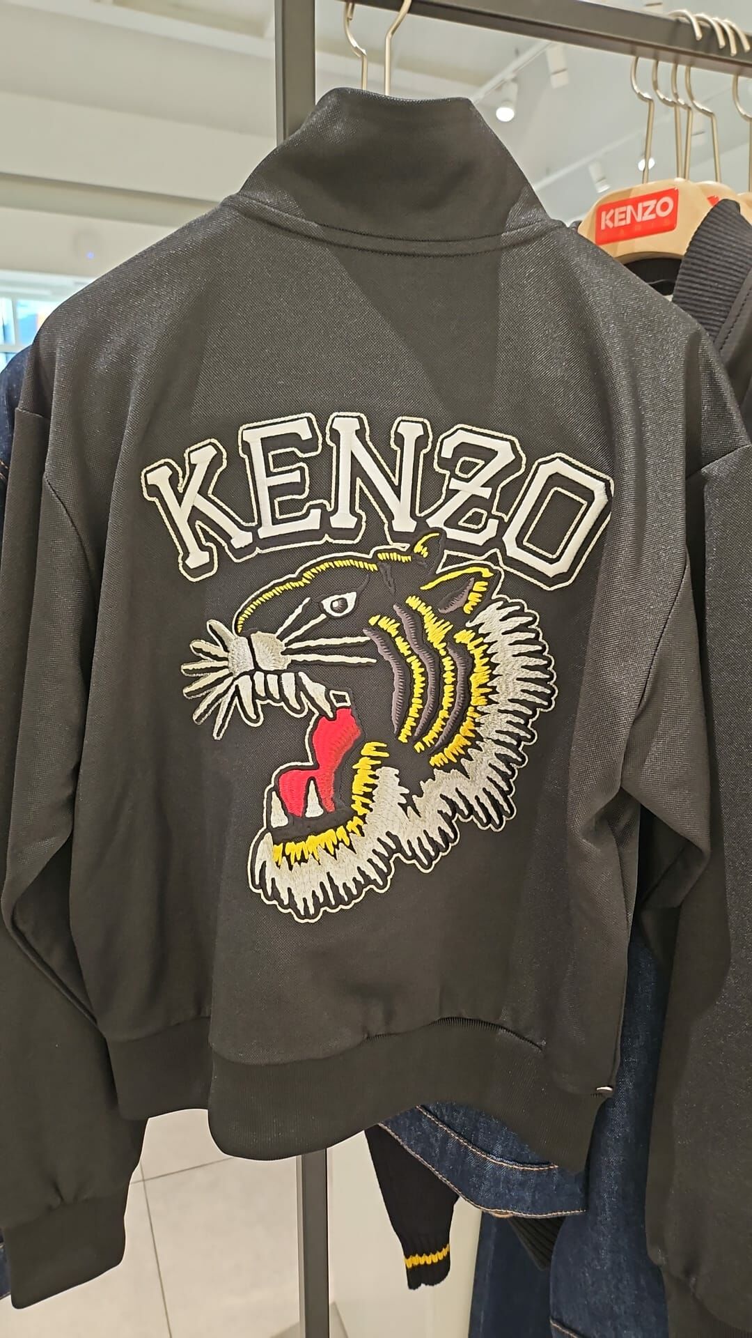 LYS02339 KENZO 前簡約後虎頭大LOGO女裝拉鍊外套