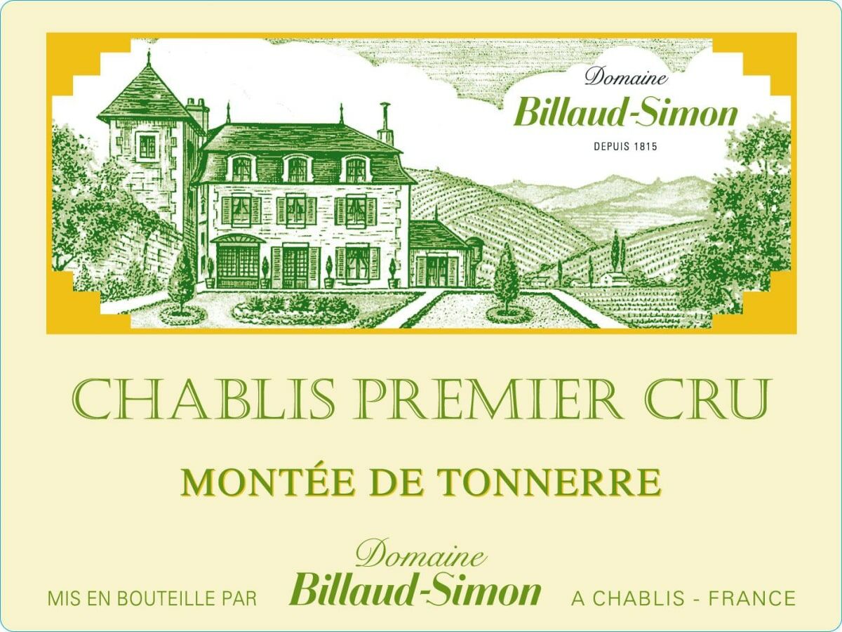 Billaud Simon Chablis 1er Cru Montee de Tonnerre 2021 (BH93)
