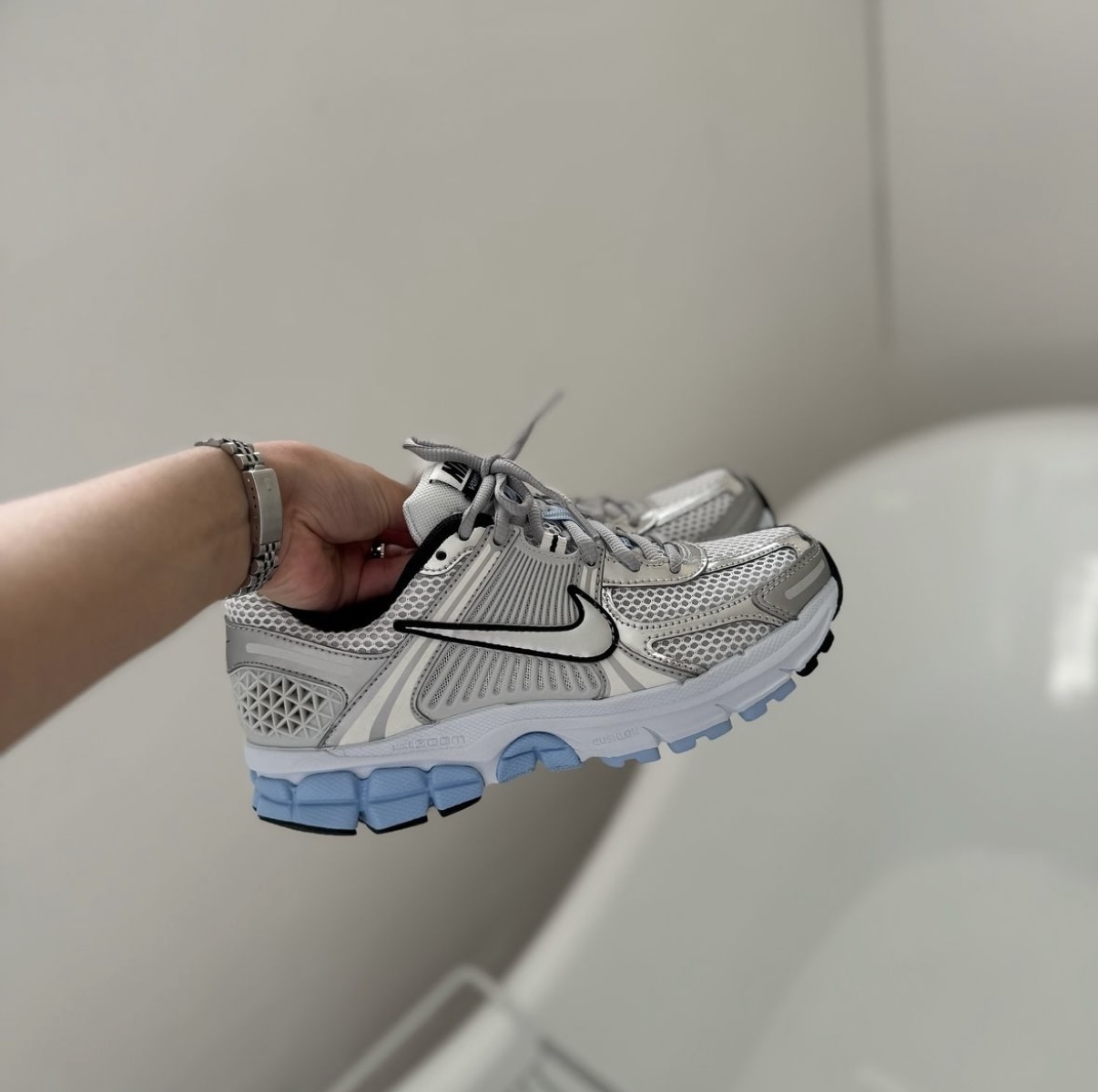 Nike Vomero 5 銀灰色 寶寶藍 Y2K 復古 慢跑鞋 老爹鞋 HF1877-100/預購