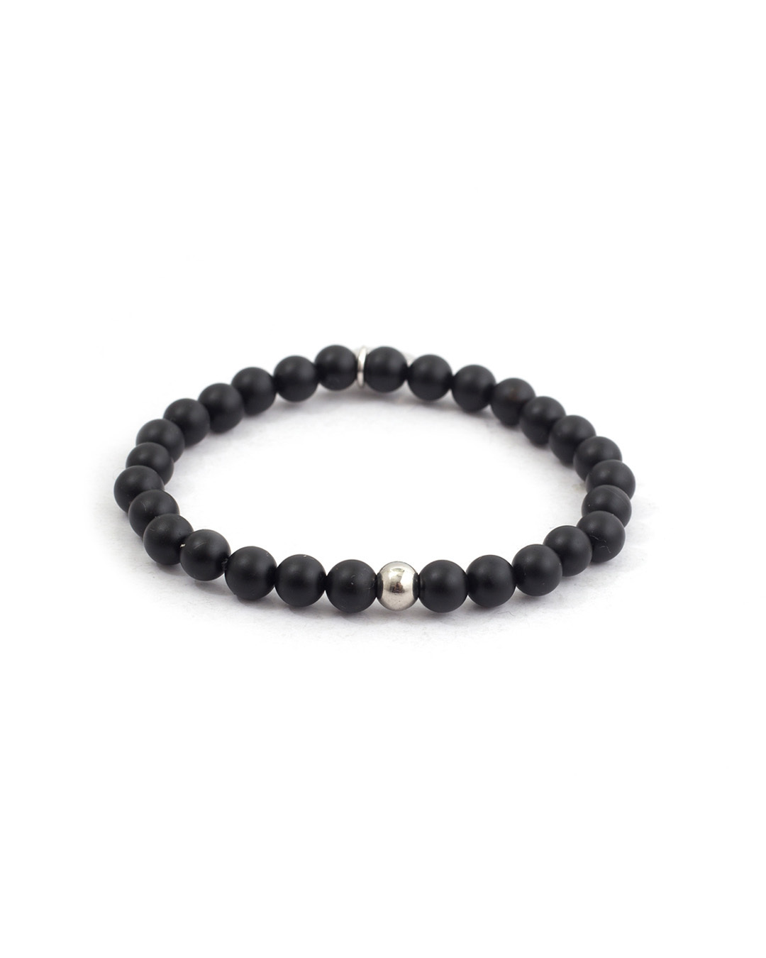 RECOVERY 霧面6MM串珠手環（黑瑪瑙）
