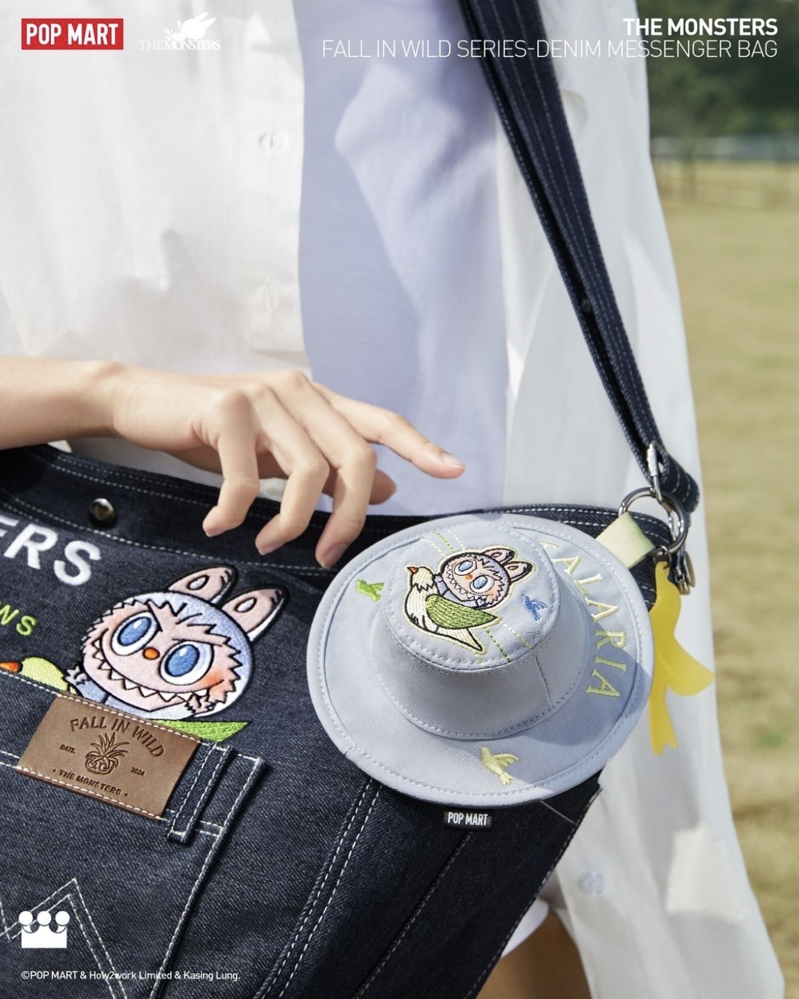 <官方正版授權>The Monsters LABUBU 春天野在家系列 盲盒漁夫帽小包