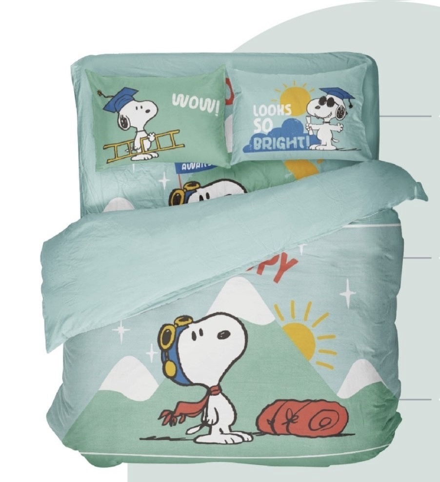 SNOOPY床包兩用被組 | 無異纖精梳美國棉 | SN133 探險寶貝