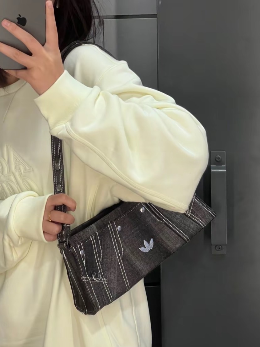 ADIDAS ORIGINALS 手提肩包 牛仔黑 牛仔藍 JL7666 JL7665