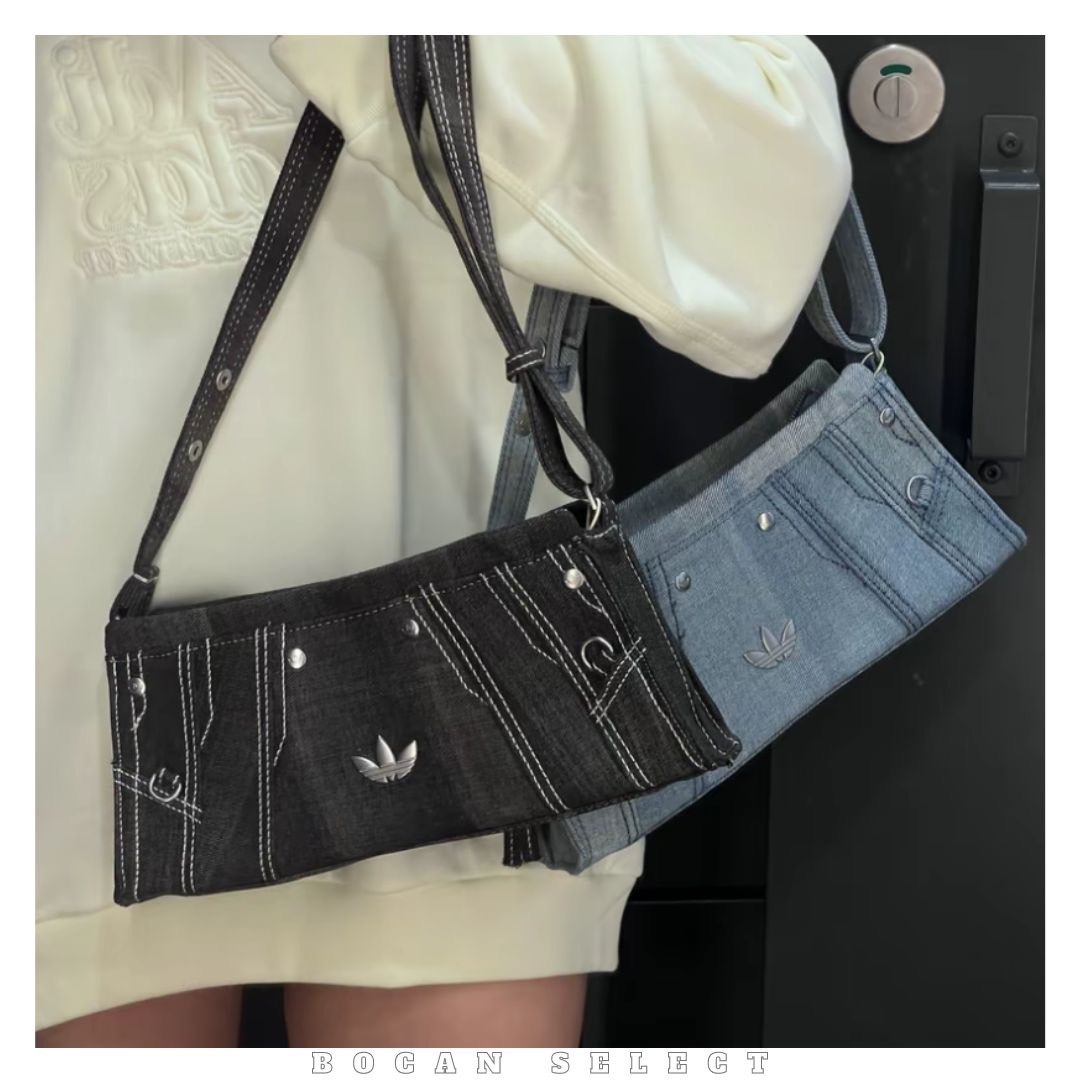 ADIDAS ORIGINALS 手提肩包 牛仔黑 牛仔藍 JL7666 JL7665