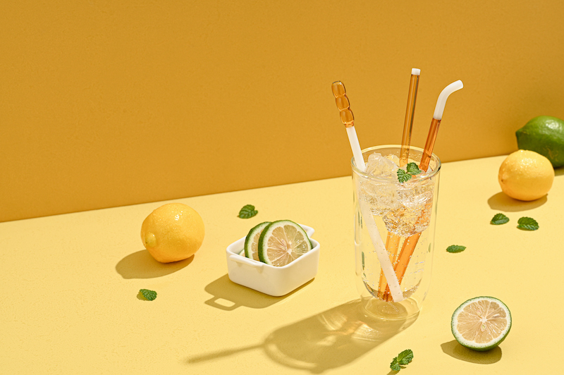 好玻雙色環保玻璃吸管