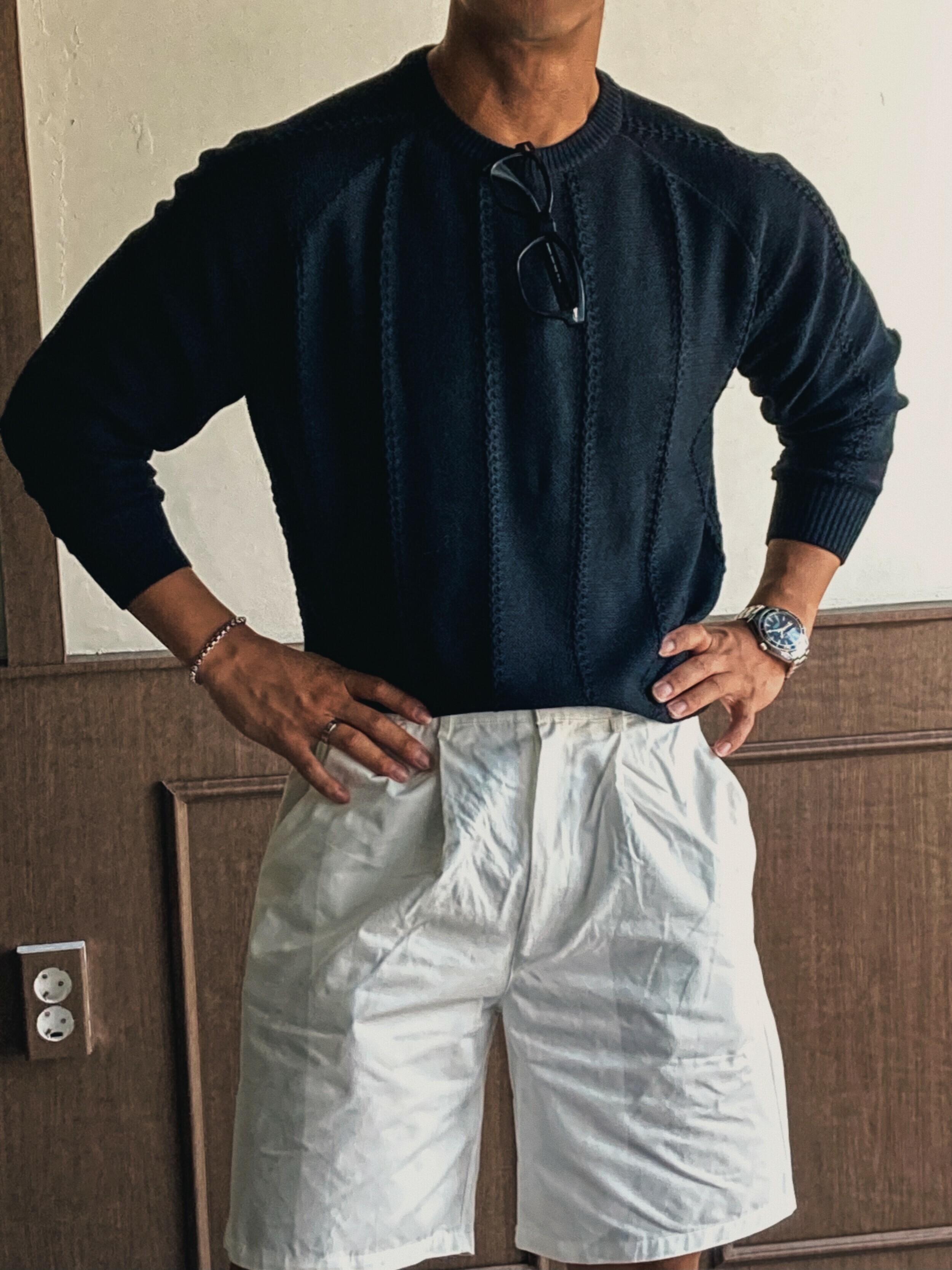 立體羅紋針織上衣