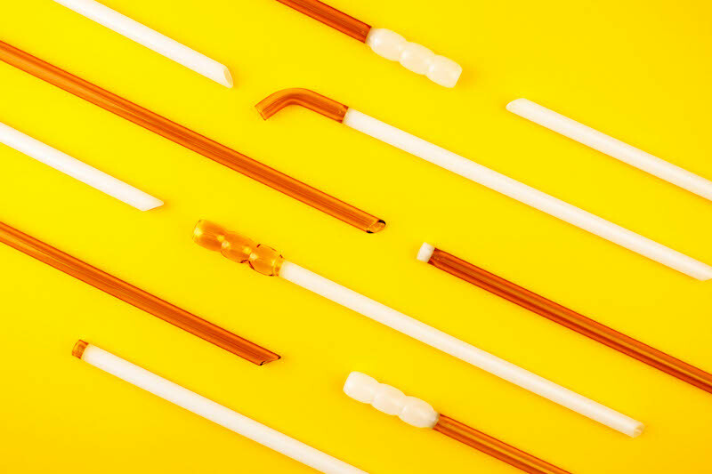 好玻雙色環保玻璃吸管