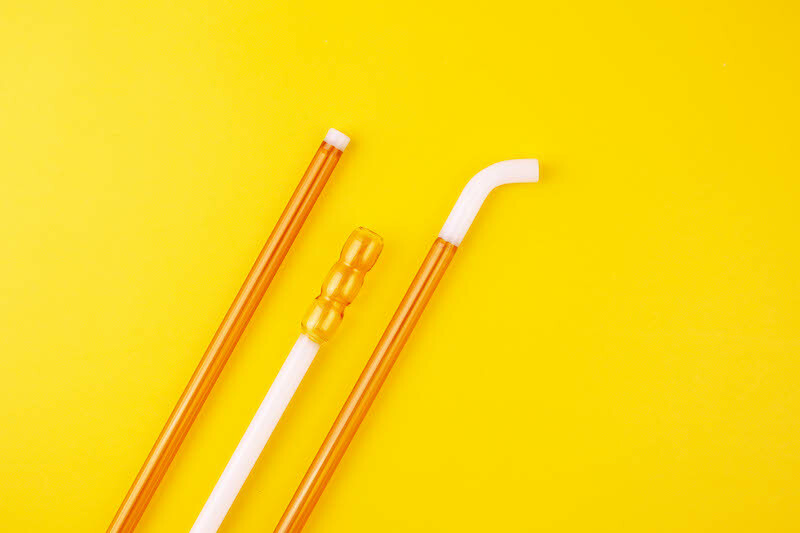 好玻雙色環保玻璃吸管