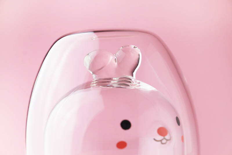 好玻12生肖系列 — 兔兔造型雙層玻璃杯