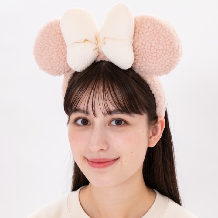 迪士尼樂園連線-冬季暖暖米妮髮箍