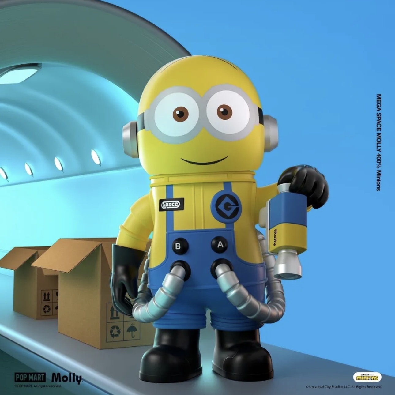 POPMART泡泡瑪特 MEGA SPACE MOLLY 400% 小小兵 公仔
