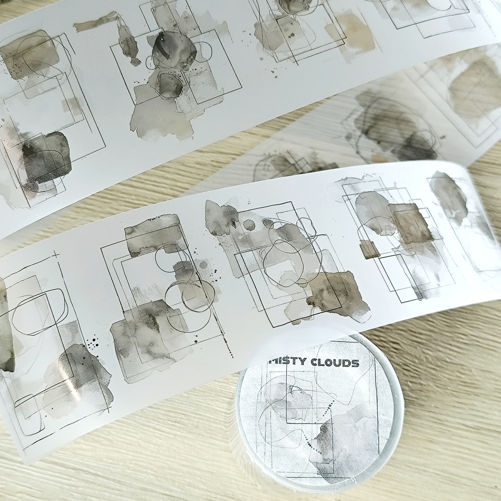 森年．雲煙 Misty Clouds 5.5cm霧面PET膠帶 <整捲/分裝>