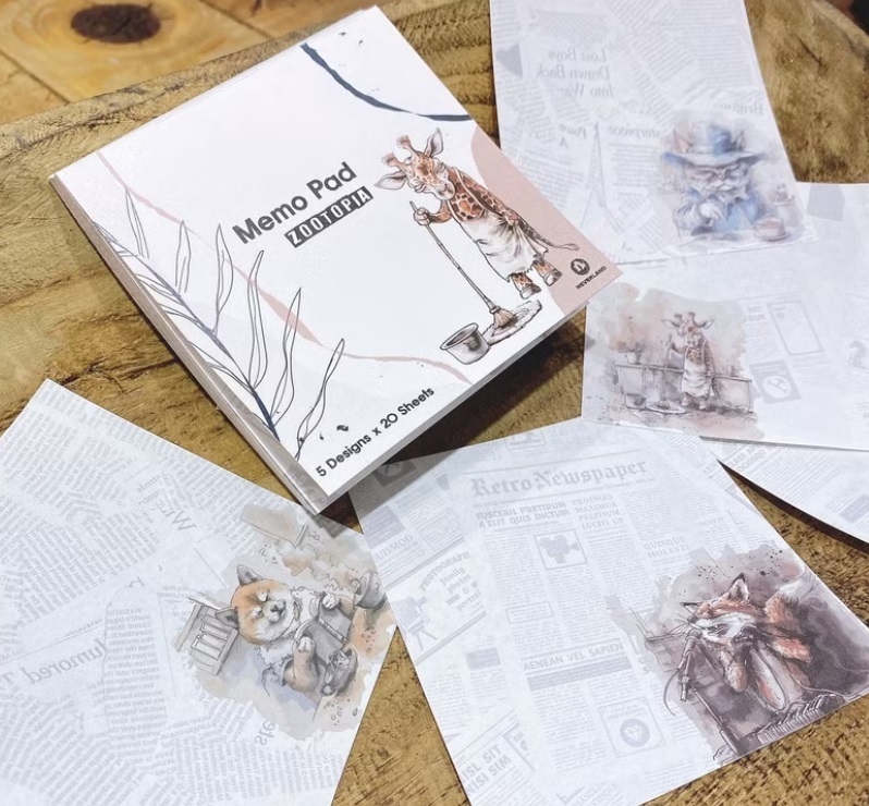 森年．動物方城市便條本 <整本/分裝>