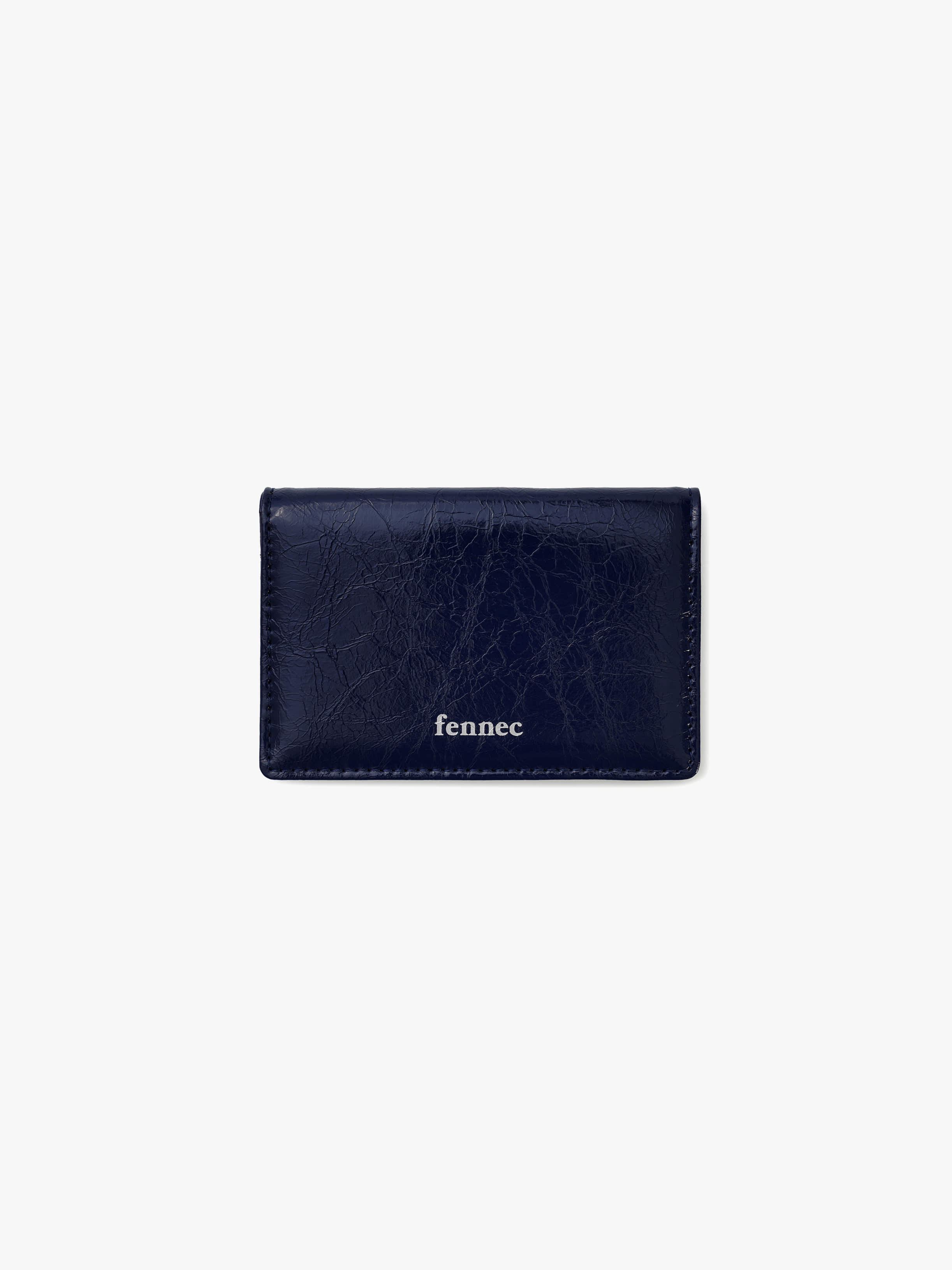 fennec - CRINKLE SOFT CARD CASE (NAVY BLUE)