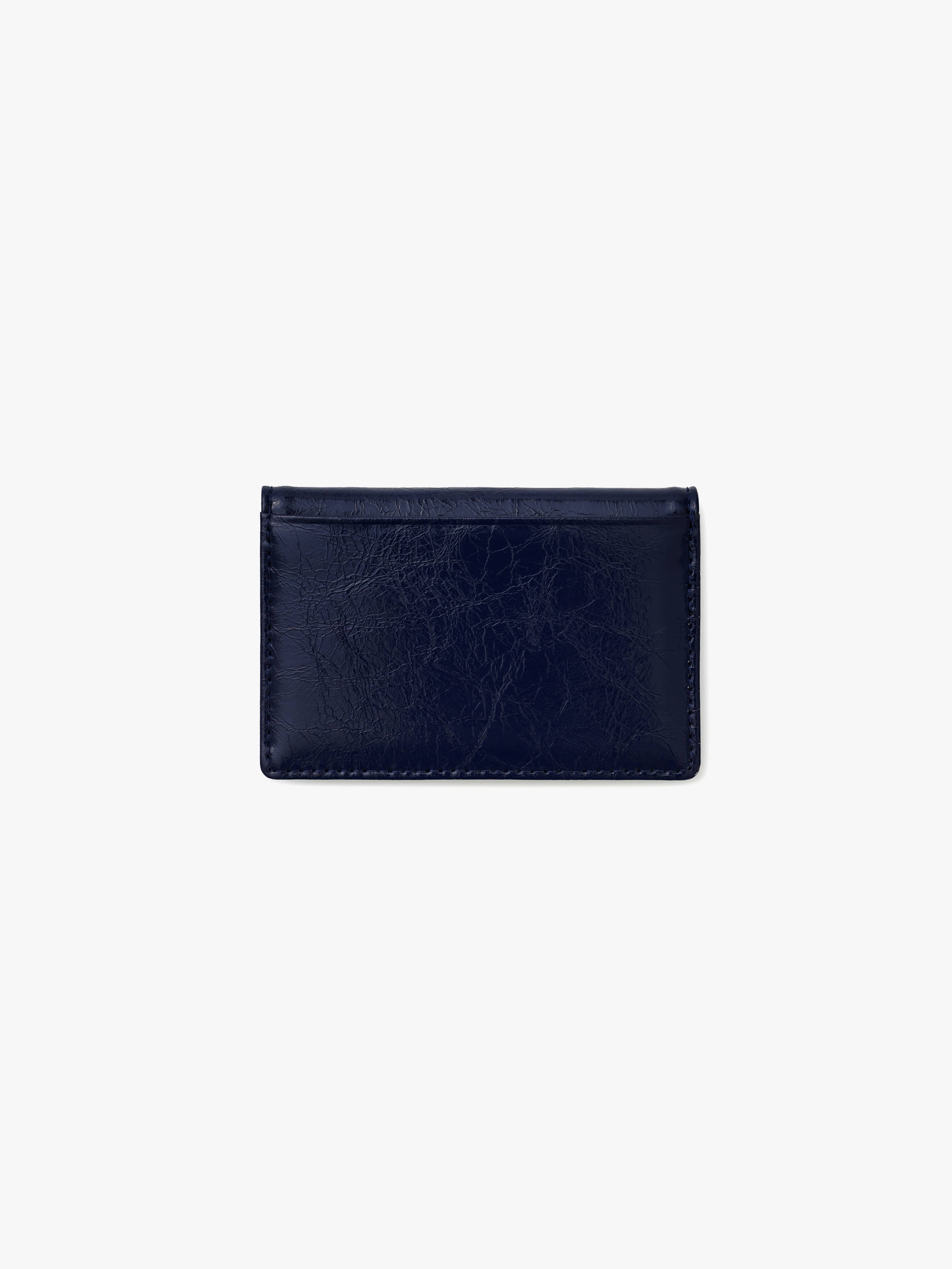 fennec - CRINKLE SOFT CARD CASE (NAVY BLUE)