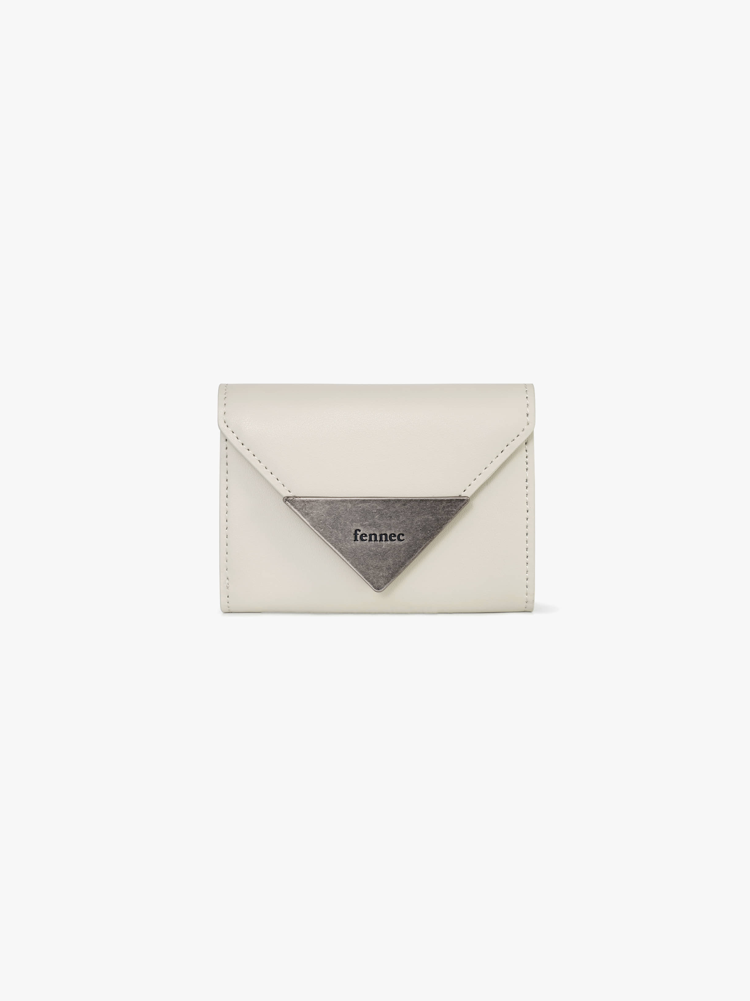 fennec - MATT TRIANGLE WALLET (CREAM)