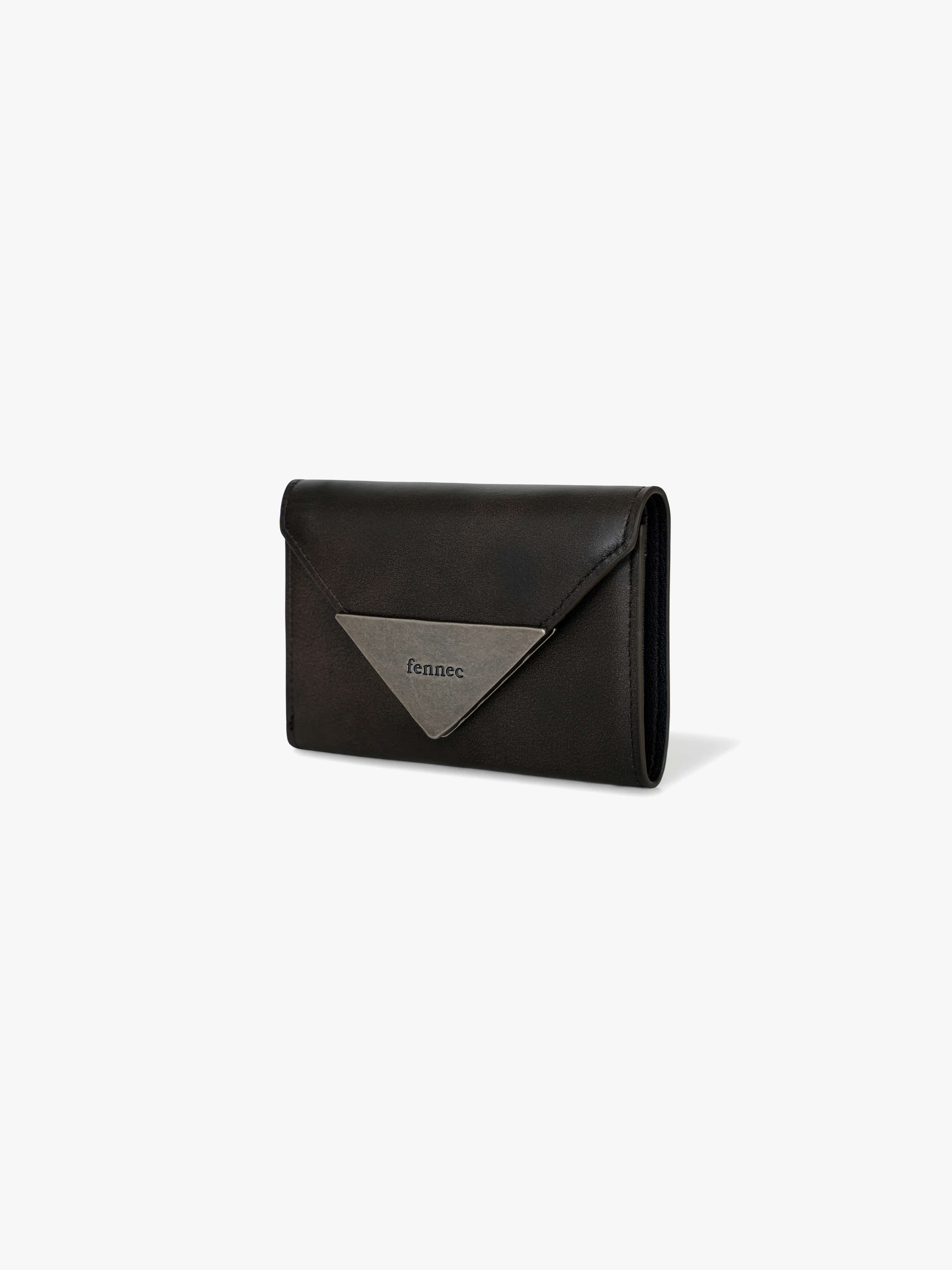 fennec - MATT TRIANGLE WALLET (BROWN)