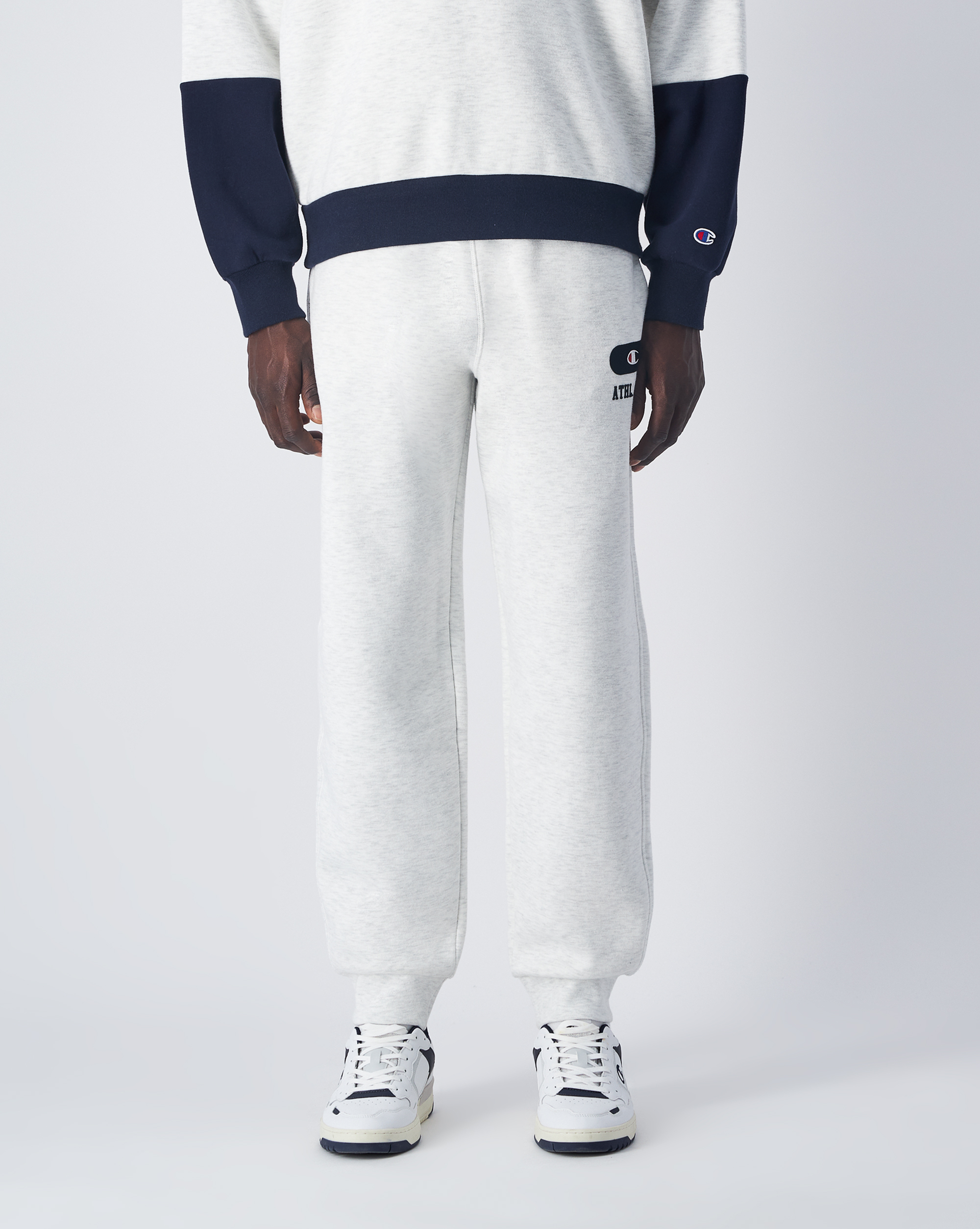 男款 -ROCHESTER 羅紋縮口運動棉褲-燕麥（220434-EM007）