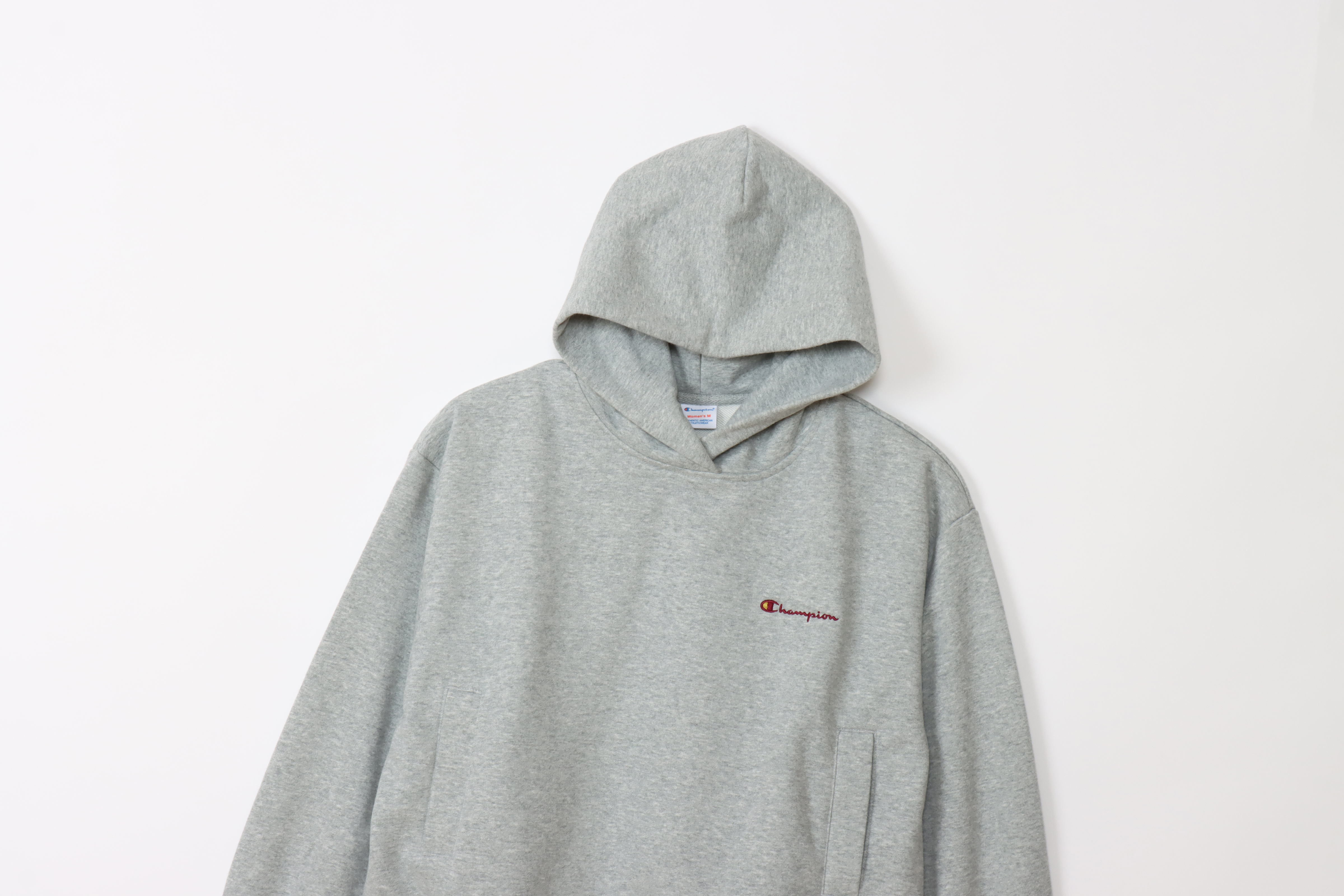 女款-CASUAL簡約側邊口袋連帽衛衣-灰色（CW-A104-060）