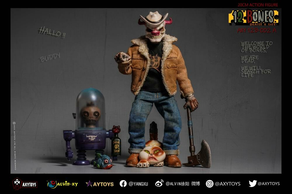 AXYTOYS 12 Bones Cowboy Action Figure