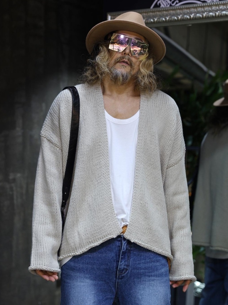 簡約無扣針織開襟衫