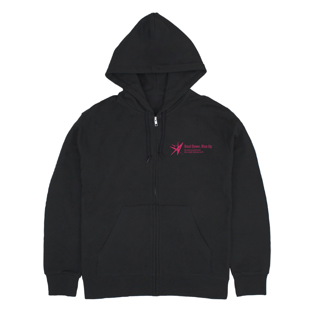 Cospa 1015 31A 部隊ロゴ ジップパーカー Ver.2.0 [ヘブンバーンズレッド] BLACK