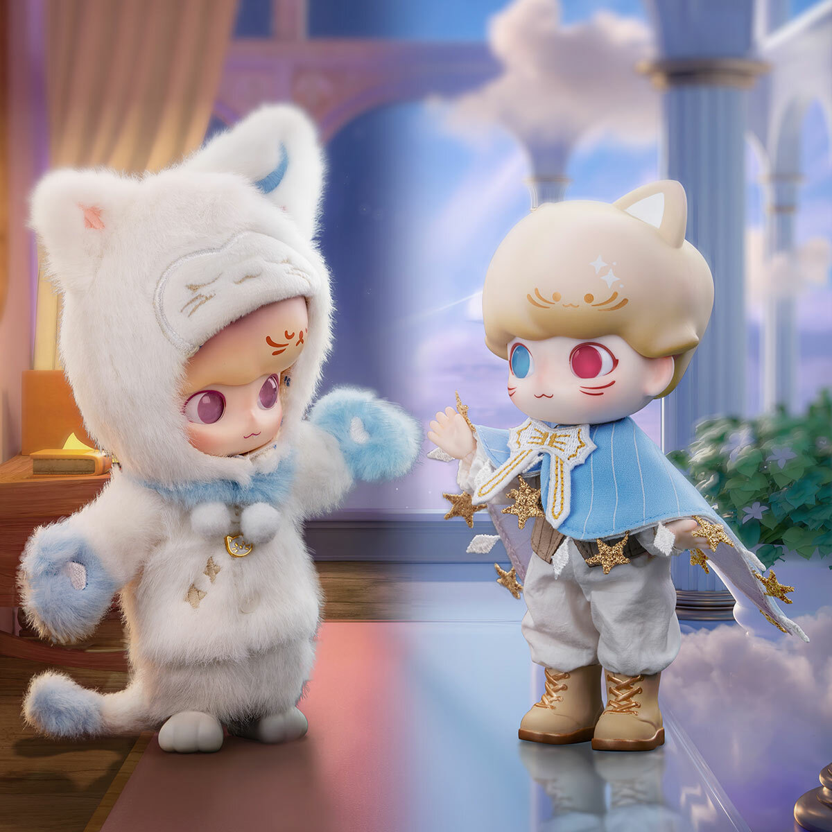 POP MART POPMART 泡泡瑪特 DIMOO 夢遊 系列 可動人偶 毛絨 公仔 夜貓 貓咪殿下 盲盒